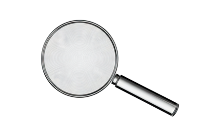 Magnifying Glass with Concentric Circles on Lens