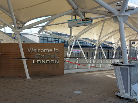 The Western Gateway to the Excel Centre in London, UK