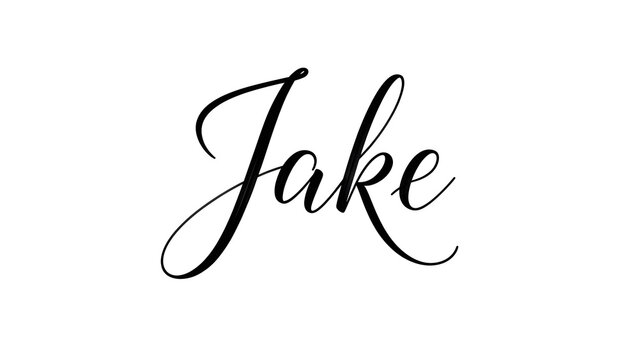 Elegant black script handwriting showing a personal name on a clean white background