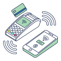 vector illustration of a mobile phone