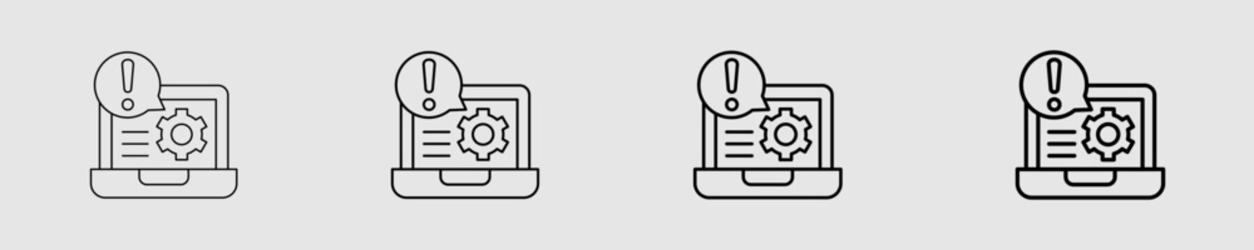 Exclamation-Mark Different Style Icon