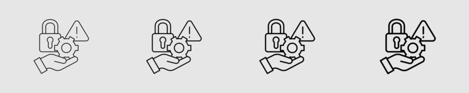 Lock-Alert Different Style Icon