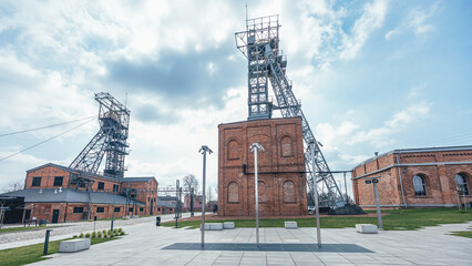 Historic Ignacy Coal Mine in Upper Silesia, Rybnik, Poland