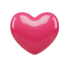 Pink heart icon isolated on transparent background isolated on transparent background