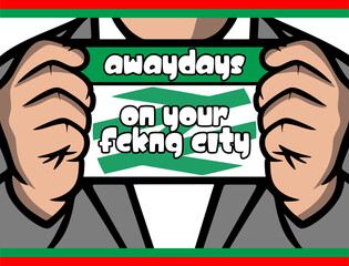 ultras casual hooligan sticker awaydays vector design