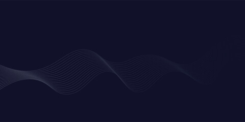 Sophisticated Deep Blue Particle Wave Design with Elegant Flowing Lines, Ideal for Corporate Backgrounds, Premium Digital Artwork, and Stylish Graphic Design Projects