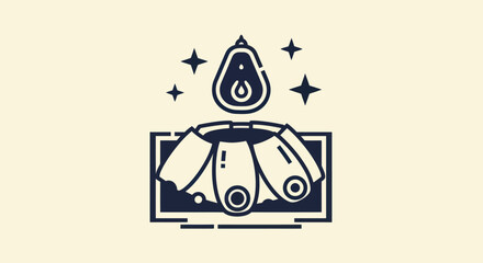 Obraz premium Abstract avocado concept illustration