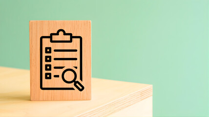 Meticulous Task Evaluation and Strategic Planning Concept with Checklist and Magnifying Glass Icon for Comprehensive Review and Assessment Process