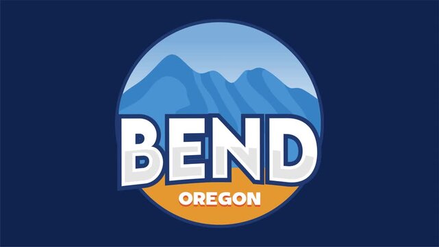 bend oregon with beautiful mountain silhouettes