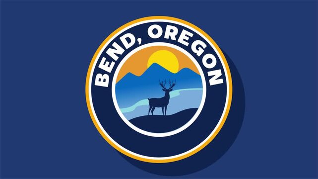 bend oregon with beautiful mountain silhouettes