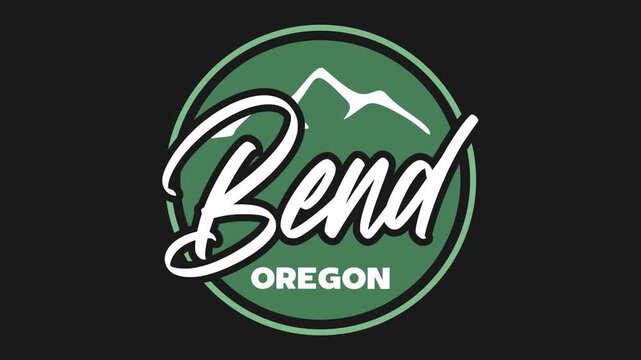 bend oregon with beautiful mountain silhouettes