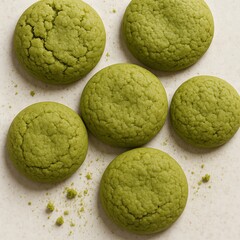 Fototapeta premium matcha cookies