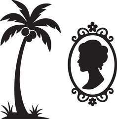 Silhouette of a relaxed cat stretching and lying on its back