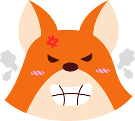 Fototapeta premium Cute Cartoon Fox Character Illustration Element