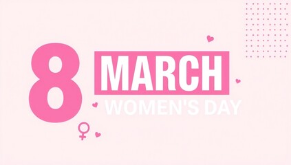 Fototapeta premium Celebrate women's day on march 8