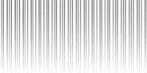 Naklejka premium Narrow black-white vertical lines. Symmetric geometric ornament. Striped seamless pattern, abstract wallpaper. Digital paper for textile print, page fill. Vector