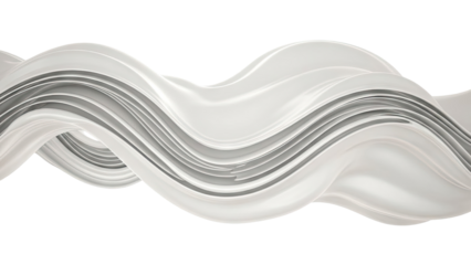 Abstract White Swirl with Layers