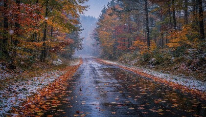 Autumn Road: A Scenic Journey Through Nature's Colors