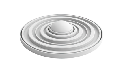 Concentric Rings with Central Dome