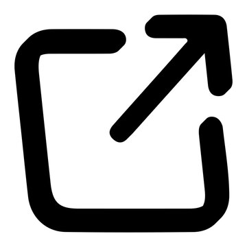 External Link Icon &ndash; Open in New Window Arrow Symbol