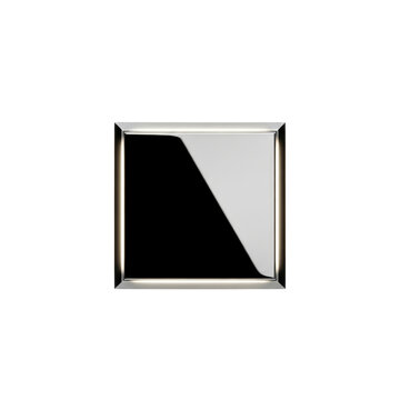 Square chrome frame with interior light