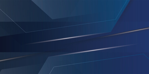 Abstract dark blue overlap shadow and lights background. Papercut template vector with straight line and shadow. Dark blue background with trendy pattern design.