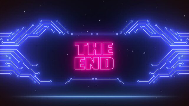 Cinematic the end notification for gaming walkthoughs, perfect for adding a professional finish to your videos