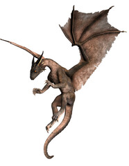 Fototapeta premium 3d render, fantasy dragon, mythological creature