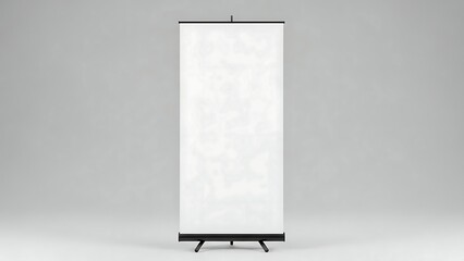Blank standing banner display