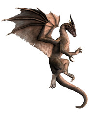 3d render, fantasy dragon, mythological creature © david