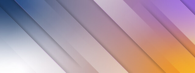 Fototapeta premium Sophisticated design featuring clean diagonal lines and soft color transitions from deep blue to golden orange