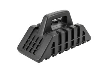 Heavy Duty Rubber Wheel Chock with Handle for Vehicle Stabilization