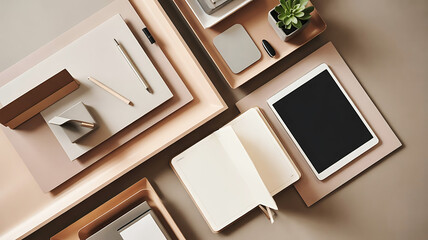 Minimal Creative Workspace Flat Lay