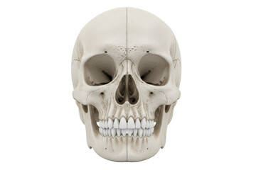Obraz premium Human Skull Anatomy Front View - Medical and Educational Concept