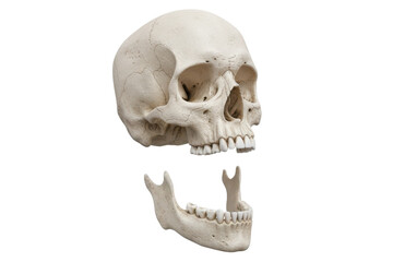 Human Skull Anatomy, Detached Jaw, Medical Study