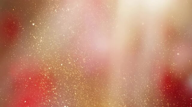 Valentines day- Shimmering golden and red abstract background with sparks -HD and 4K