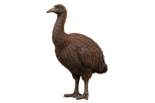 Moa Bird Illustration - Extinct Giant Flightless Bird