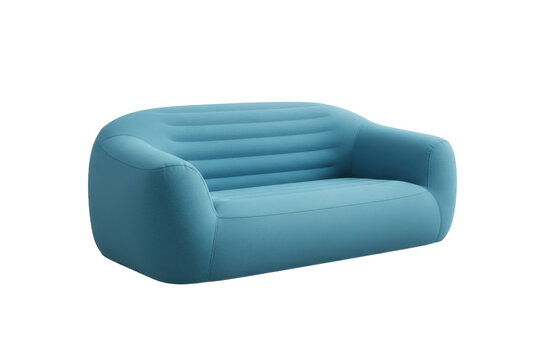 Modern Blue Inflatable Sofa for Contemporary Living Room