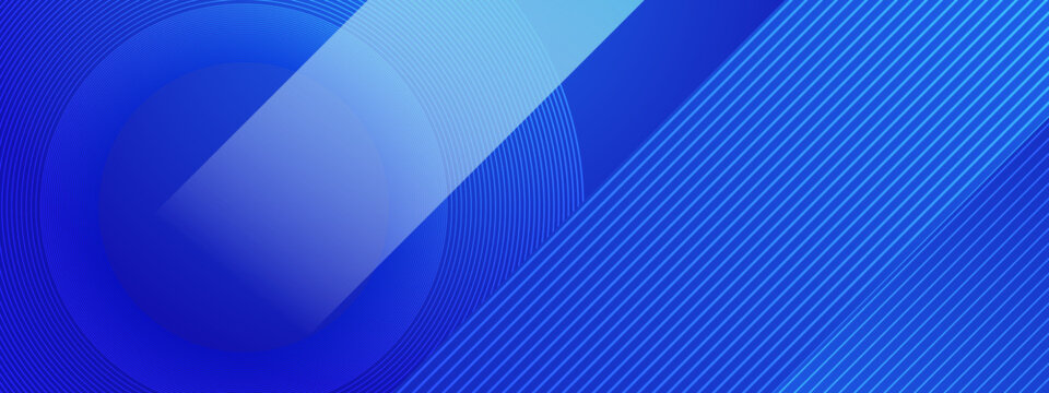 Abstract blue background with geometric shapes and diagonal lines suitable for graphic design projects, presentations, web design, and modern art concepts.