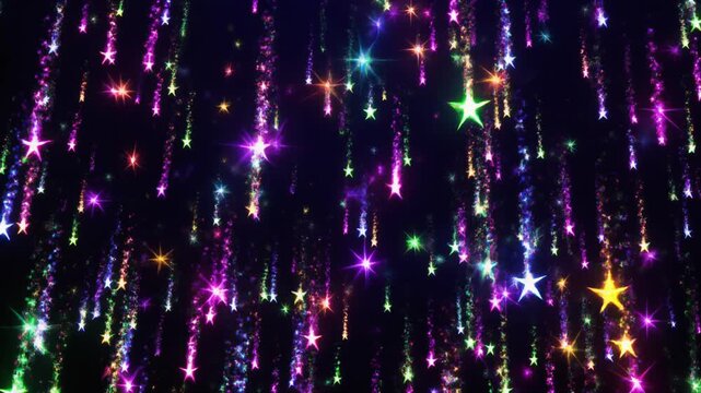 星　光　カラフル　生成AI