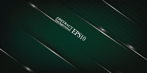 Futuristic dark green abstract background vector template with sparkling lines and light. design modern. simple background.