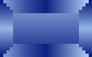 Geometric Blue Gradient Frame with Rectangular Border Design