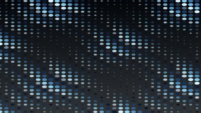 Shimmering Digital Light Mosaic In Motion.