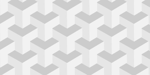  abstract white and gray isometric decoration geometric cube background. vector triangle tile design. Decoration mosaic design retro seamless element wallpaper.