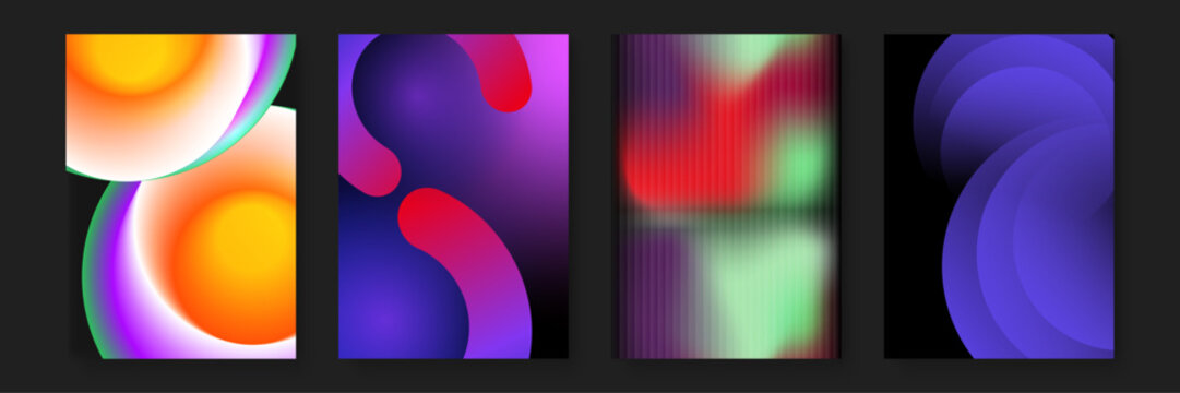 Abstract composition inspired by thermal heat maps with smooth purple and orange gradients creating a sense of movement