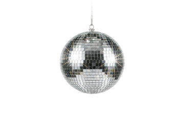 Obraz premium Sparkling Disco Ball Reflecting Light, Party Celebration Decor