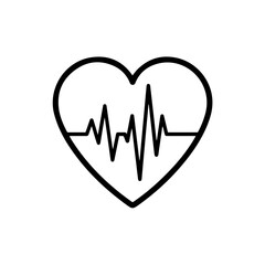 Heartbeat symbol Vector