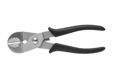 Obraz premium Wire Cutting Pliers Tool with Black Grips and Spring
