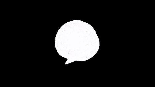 Let your ideas do the talking with this clean, minimalist speech bubble animation&mdash;perfect for transitions and dialogue!
