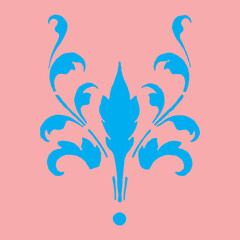 Simple Elegant Black White Floral Border